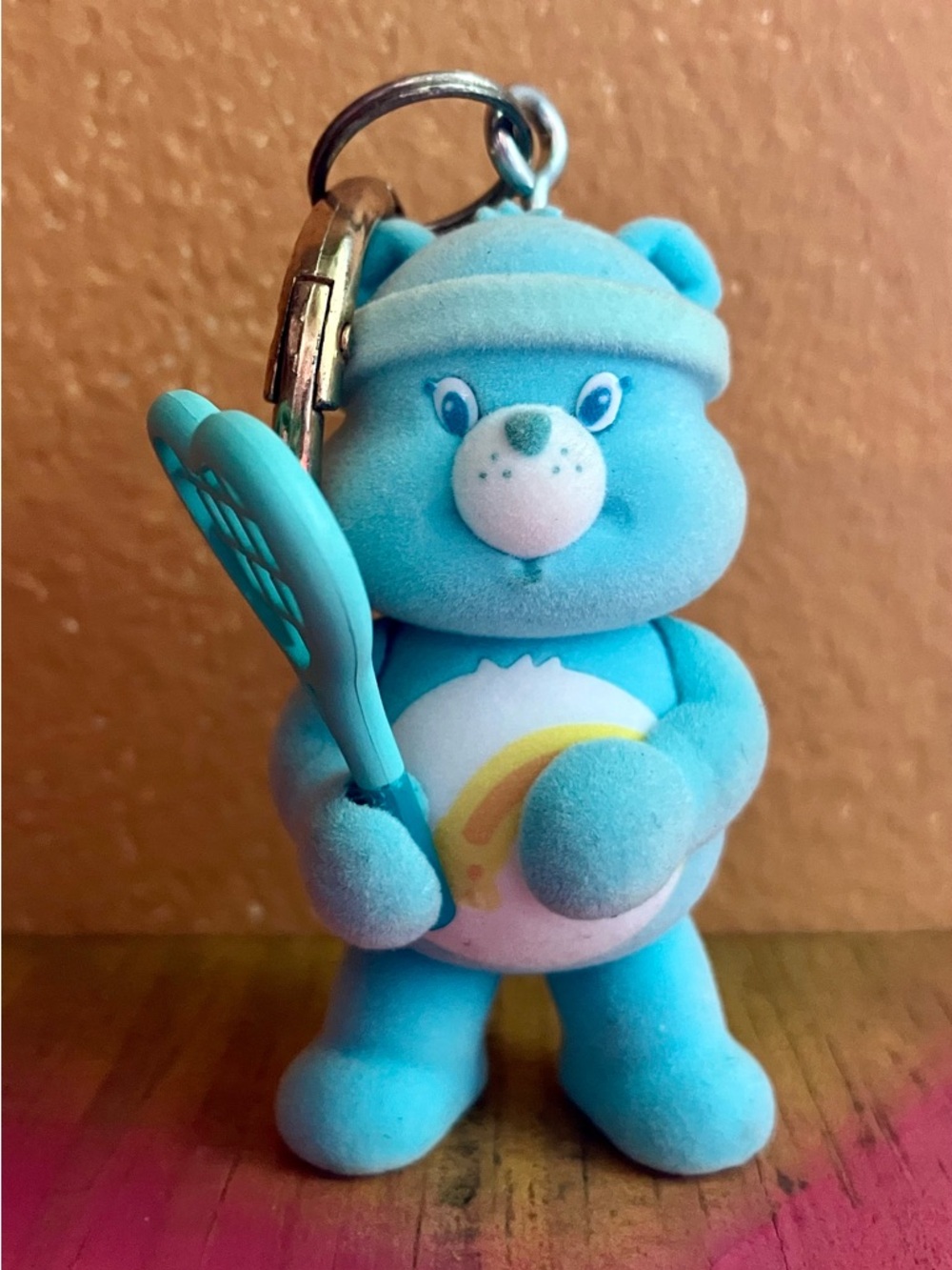 Wish Bear Care Bear Keychain handmade